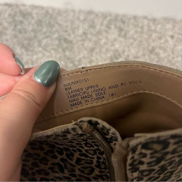 Steve Madden Nix Leopard Animal Print Pointed Toe Ankle Booties - Picture 10 of 11